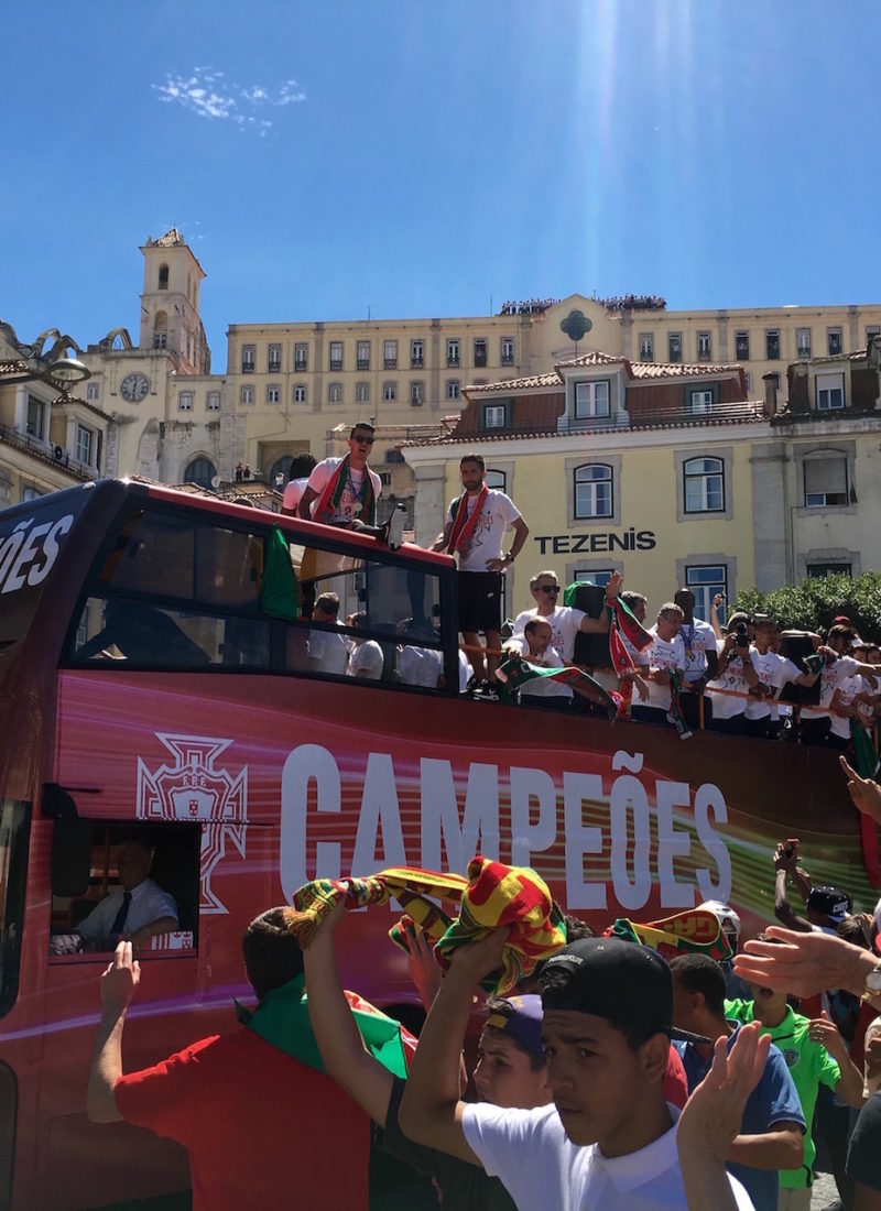STORSLÅET EFTERMIDDAG MED EUROPAMESTRENE FRA PORTUGAL