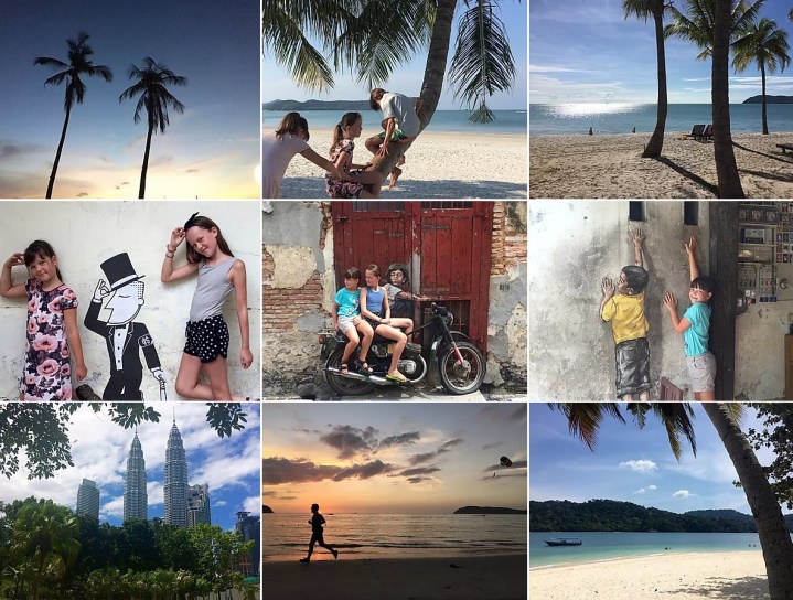 collage af billeder fra Malaysia